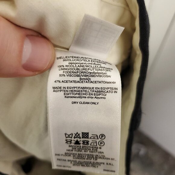 Brooks Brothers Pants Mens 35 346 Wool Career Madison Fit Professional Business - Picture 8 of 9